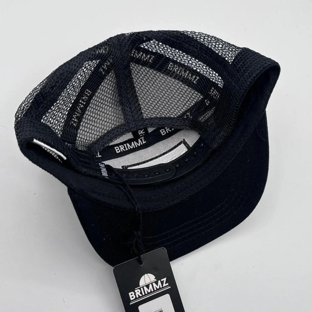 BRIMMZ Toddler Snow‎ Camo Trucker Hat XS Black White Mesh Snapback NWT
